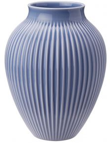 Knabstrup Keramik vase grooves height 20 cm