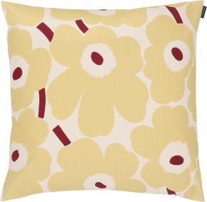 Marimekko Unikko cushion cover 50x50 cm (oeko-tex) natural, butter yellow, red
