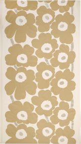 Marimekko Unikko tablecloth 140x250 cm (satin) cream, silver, beige