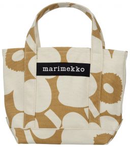 Marimekko Unikko Seidi hand bag beige, nature