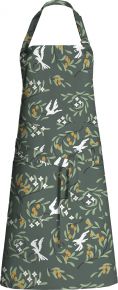Finlayson Vapaus (freedom) apron (oeko-tex) 70x85 cm green, white, ocher