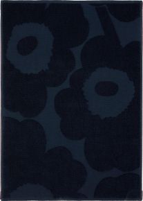 Marimekko Unikko hand towel 50x70 cm dark blue