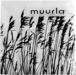 Muurla Nordic Reed paper napkins 33x33 cm 20 pcs black, white