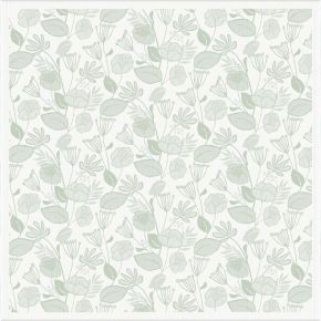 Ekelund Spring greening center cloth (oeko-tex) 75x75 cm green, white