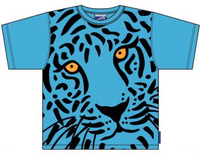 Bo Bendixen Unisex kids T-Shirt turquoise Tiger