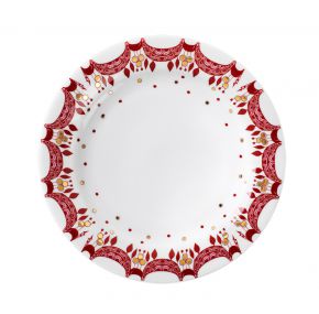 Bjørn Wiinblad Christmas Guirlande plate Ø 20 cm red, white