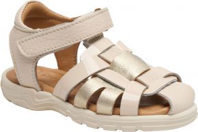 Bisgaard Girls sandal with velcro fastening vanilla Freja