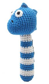 Naturezoo Crocheted Rattle Stick Dino