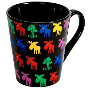 Nordiska Mia L. Moose black multicolor mug 0.3 l