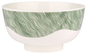 Marimekko Gabriel Näkki Oiva bowl 3 l cream white, green