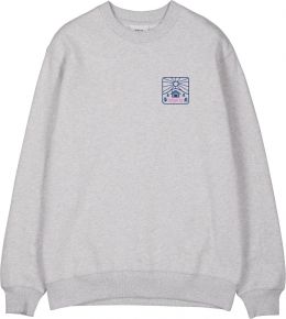 Makia Clothing Unisex Sweatshirt round neck with print grey Backwoods