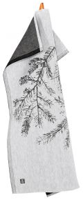 Lapuan Kankurit Teemu Järvi Havu (pine tree wood) tea towel 46x70 cm white, black