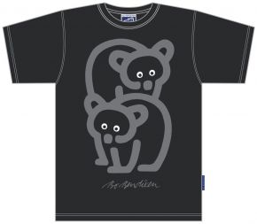 Bo Bendixen Unisex T-Shirt dark grey Bear