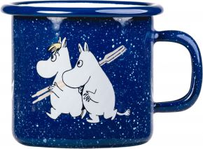 Muurla Moomin Sailor mug 0.25 l enamel blue, white