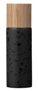 Bitz wood /stoneware pepper mill height 16.7 cm