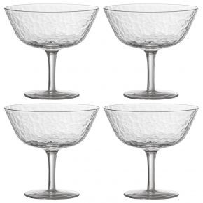 Bloomingville Asali Cocktail glass / champagne bowl / ice bowl 41 cl clear 4 pcs