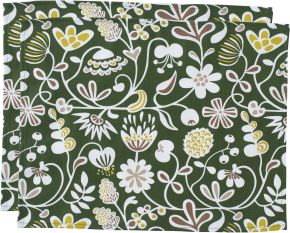 Klippan Elvy placemat (eco-tex) 2 pcs Green, multicolored