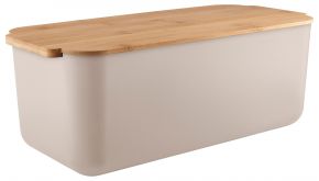 Eva Solo bread box with bamboo wooden lid / cutting board height 15.5 cm length 42 cm width 19 cm