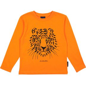Bo Bendixen Kids Unisex T-Shirt long sleeve, orange, black Tiger