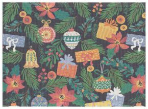 Ekelund Christmas & Winter Christmas Tree placemat 35x48 cm black, green, multicolor