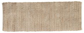 Villa Collection rug runner with diamond look natural jute / cotton 70x200 cm