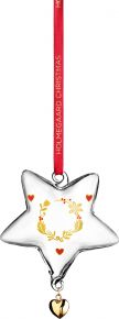 Holmegaard Christmas 2023 Ann-Sofi Romme tree ornament star clear, gold