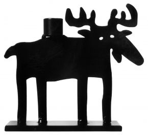 Bengt & Lotta Moose candlestick black