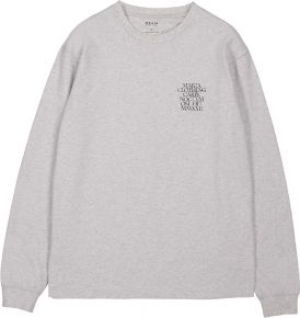 Makia Clothing x Danny Larsen Men sweatshirt light grey / black Flora