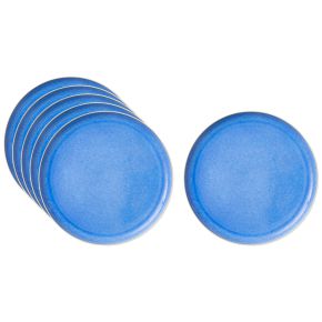 Studio Round North plate Ø 27 cm matt white, glossy coloured river 6 pcs