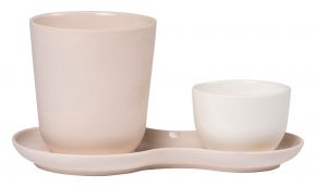 Nudge Coffee & Sweets coffee set of 3 pcs mug 0,33 l / bowl Ø 7 cm / plate 11x20 cm