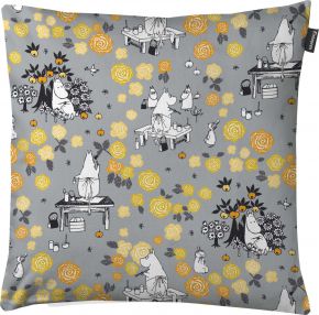 Finlayson Moomin Moominmama Unelmoi cushion cover (eco-tex) 50x50 cm gray, yellow, orange