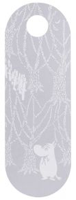 Muurla Moomin in the forest cutting board / serving board 15x44 cm with 2 motifs