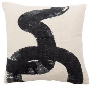 Bloomingville Ebell cushion 40x40 cm white, black