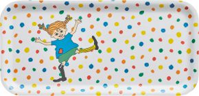 Muurla Pippi Longstocking Hoppsansa tray 13x27 cm white, multicolored