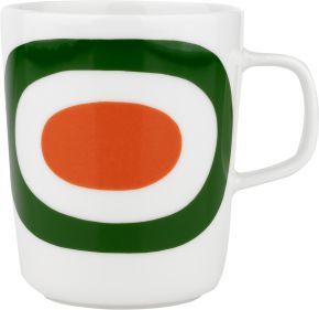 Marimekko Melooni (melon) Oiva mug 0.25 l cream, green, orange