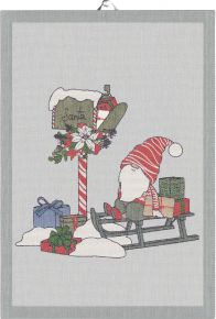 Ekeklund Christmas & Winter Mailbox tea towel (oeko-tex) 35x50 cm multicolored