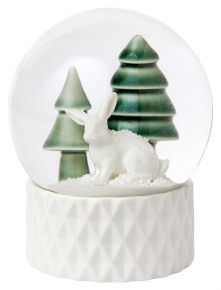 Dottir Nordic Design Winter Stories Snow Globe rabbit height 12.5 cm