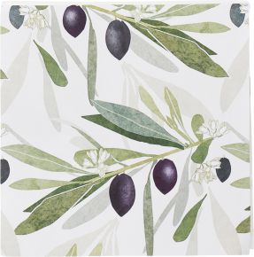 Klippan Olive paper napkins 33x33 cm 20 pcs violet, green, cream white