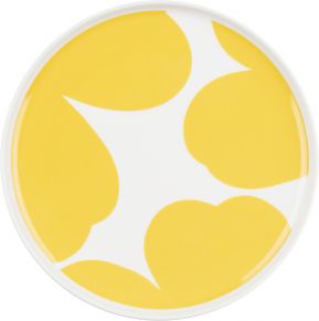 Marimekko Unikko Iso Oiva plate Ø 20 cm cream, spring yellow