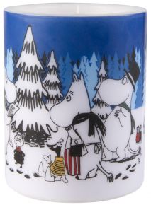 Muurla Moomin Winter Forest candle height 12 cm