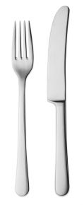 Georg Jensen Copenhagen dessert fork / dessert knife each 4 pcs mat