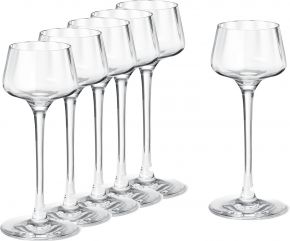 Georg Jensen Bernadotte shot glass 4 cl clear 6 pcs