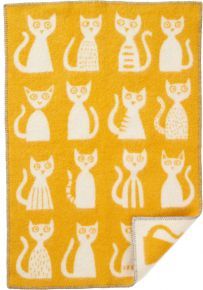 Klippan Cat Baby woollen blanket 65x90 cm (oeko-tex)