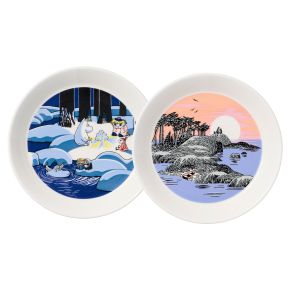 Moomin by Arabia Moomins Snow Lantern & Moomin's Day Ø 19 cm multicolored 2 pcs