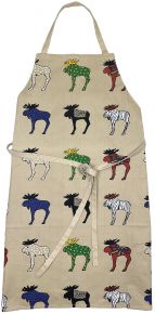 Nordiska Ingela J. Moose beige multicolor apron