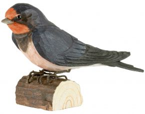 Wildlife Garden Decobird barn swallow hand carved