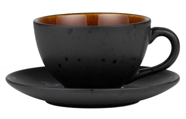 Eva Solo - Nordic Kitchen Cup with Saucer 6,5 CL, Black