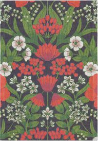 Ekelund Christmas & Winter Christmas flowers tea towel (oeko-tex) 35x50 cm red