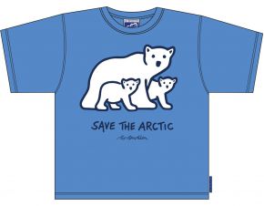 Bo Bendixen Unisex Kids t-shirt blue-grey Polar Bear