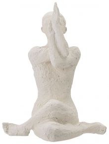 Bloomingville deco yoga sculpture height 23.5 cm width 11 cm length 1715 cm white